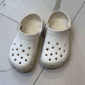 Kids White Crocs